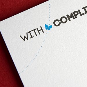 Textured Compliment Slips